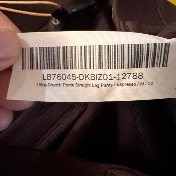 NWT Quince Ultra Stretch Ponte Straight Leg Pant Brown Medium Tall - Picture 6 of 8